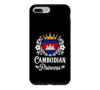 Cambodian Princess Cambodia Flag Proud Cambodian Girl Coque pour iPhone 7 Plus/8 Plus