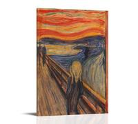 CaMbos Edvard Munch - Impression d'art - Peinture murale à suspendre - Décoration de chambre à coucher - Cadeau 20 x 30 cm
