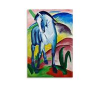 CaMbos Poster imprimé Franz Marc - Œuvres de peintres célèbres (cheval bleu 1) - Impression artistique - Peinture murale à suspendre - Décoration de chambre à coucher - Cadeau - 50 x 75 cm