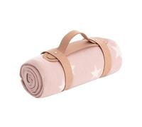 Cambrass - Couverture en bambou pour bébé - Couverture douce et respirante qui couvre le petit aussi bien dans la nacelle que sur le coucou et même dans la poussette - 80 x 100 x 1 cm Star rose