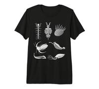Cambrian Creatures Fossiles Paleoart Evolution Science Lover T-Shirt Haut de Gamme