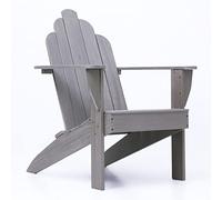 Cambridge Casual Chaise Adirondack Arie en teck indonésien de qualité supérieure, gris vieilli