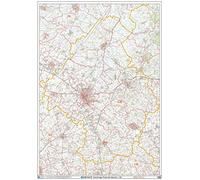 Cambridge CB Carte murale à code postal Papier