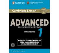 Cambridge English Advanced 1 for Revised Exam from 2015 Student's Book Pack (Livre de l'élève avec réponses et CD audio (2))
