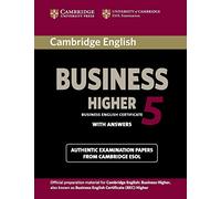 Cambridge Esol – Cambridge English Business 5 Higher – BEC Practice Tests – Broché
