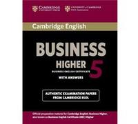 Cambridge English Business 5 Higher (Bec Practice Tests) (Paperback) Cambridge Esol, (Auteur)