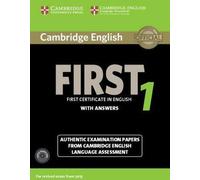 Cambridge English First 1 for Revised Exam from 2015 Student's Book Pack (Livre de l'élève avec corrigés et CD audio (2))