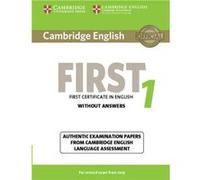 Cambridge English First 1 for Revised Exam from 2015 Students Book without Answers Cambridge University Press (Auteur)