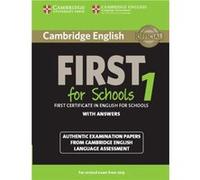 Cambridge English First 1 for Schools for Revised Exam from 2015 Students Book with Answers Aa Vv (Auteur)