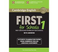 Cambridge English FIRST for School 1: First certificate in English for School with ANSWER