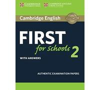 (15).Cambridge English First For Schools 2 (St+Key) - [Livre en VO] Aa Vv (Auteur)