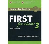 Cambridge English First for Schools 3 Students Book with Answers Inconnu (Auteur)
