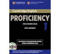 Cambridge ESOL – Cambridge English Proficiency 1 – Livre de l'élève avec réponses et 2 CD audio