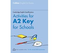 Activities for A2 Key for Schools by Rebecca Adlard Paperback Book Rebecca Adlard (Auteur)