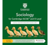 Cambridge Igcse and O Level Sociology Digital Teacher's Resource Access Card