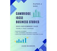 Cambridge IGCSE Business Studies (0450) Paper 2: Past Papers Practice Book
