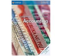 Cambridge Igcse(R) And O Level Accounting Coursebook