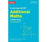 Cambridge Igcse(tm) Additional Maths Student's Book