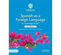 Cambridge Igcse(Tm) Spanish As A Foreign Language Coursebook With Audio Cd