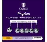 Cambridge International AS A Level Physics Digital Teachers Resource Access Card by Sanjeevi Cuneapen Sanjeevi Cuneapen (Auteur)
