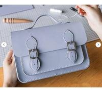 Cambridge Kit de fabrication de sac à main à faire soi-même en cuir synthétique pour sac à main sac à bandoulière PDF couture point tricot femme fille cadeau d'anniversaire de vacances (1. Bleu ciel)