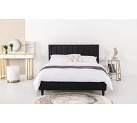 Cambridge - Lit Velours Noir 160x200 Noir