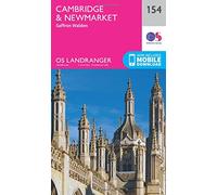 Cambridge & Newmarket Map | Saffron Walden | Ordnance Survey | OS Landranger Map 154 | England | Walks | Cycling | Days Out | Maps | Adventure