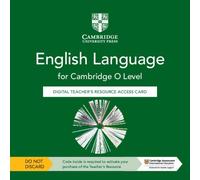 Cambridge O Level English Language Digital Teacher's Resource Access Card
