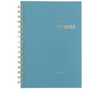 Cambridge Planificateur 2025, hebdomadaire et mensuel, 14,9 x 21,6 cm, petit, style de travail classique, bleu mer (1606-200-12-25)