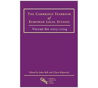 Cambridge Yearbook Of European Legal Studies, 2003-2004