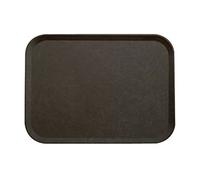 Cambro 1418CT-110 Plateau de bar rectangulaire en fibre de verre Noir