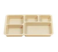 Cambro 853FCW133 Camwear Plateau 3 compartiments Beige Boîte de 24