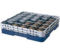 Cambro Camrack 30S800 Lot de 2 paniers en polypropylène avec 30 Compartiments Bleu Marine 7,94 cm de diamètre 21,5 cm de Hauteur