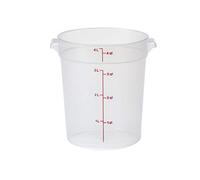 Cambro Camwear® Boîte de conservation alimentaire ronde en polypropylène 4 l