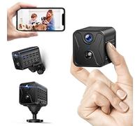 CAMCAMP mini camera espion sans fil, 1080P caméra de surveillance intérieur, Micro camera wifi avec Une Batterie de 2800mAH, Détection de Mouvement et Vision Nocturne, 2.4Ghz, pour la Maison Extérieur