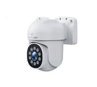 CAMCAMP Système de caméra de sécurité PoE, système de caméra de sécurité Filaire à Double Objectif, 4 caméras 2 en 1, Audio bidirectionnel, Suivi Automatique, PTZ, Vision Nocturne Couleur, NVR 8