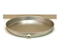 Camco 20830 Bac de vidange de chauffe-eau en aluminium de 24 po ID X 2 po avec raccord en PVC