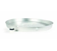 Camco 20840 Bac de vidange en aluminium pour chauffe-eau avec double raccord en PVC de 1,5 cm, 55,9 cm (lot de 1)