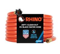 Camco 22990 Rhinoflex 25 'Clean Flexible pour réservoirs d'eau Gris/Noir
