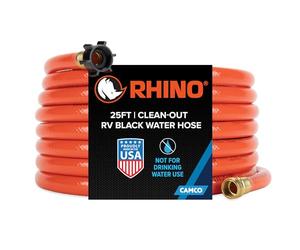 Camco 22990 Rhinoflex 25 'Clean Flexible pour réservoirs d'eau Gris/Noir