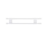 Camco 34" Double RV Refrigerator Bar, Holds Food and Drinks in Place During Travel, Prevents Messy Spills, Spring Loaded and Extends Between 19" and 34" - White (44074)