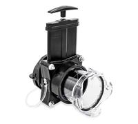 Camco Vanne de porte 39050 – prête à l'emploi, adaptateur transparent intégré – Noir