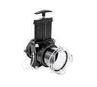Camco Vanne de porte 39050 – prête à l'emploi, adaptateur transparent intégré – Noir