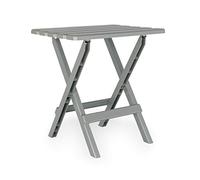 Camco Adirondack Table d'appoint Pliante Portable d'extérieur idéale pour la Plage, Le Camping, Les Pique-niques, Les Cuisines et Plus Encore, résistant aux intempéries et à la Rouille, Gris, L