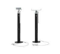 Camco Eaz-Lift 48866 Lot de 2 Supports coulissants en Acier Robuste pour Camping-Car Hauteur réglable de 48,3 cm à 119,4 cm avec Positions de Verrouillage incrémentielles - Supporte jusqu'à 2,3 kg