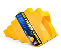 Camco Grande cale Jaune Robuste - Aide à Garder Votre remorque en Place afin Que Vous puissiez l'atteler à Nouveau, Design en nid d'abeille pour Plus de résistance et de durabilité (44419)