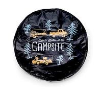 Camco Life is Better at Campsite 53292 Housse en Vinyle de 68,6 cm avec Ourlet élastique Durable Qui protège la saleté, la Pluie et Le Soleil de Votre Pneu de Secours