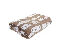 Camco Life is Better at The Campsite Couverture Polaire en Peluche | La Couverture pour Grand lit Mesure 228,6 cm (L) x 228,6 cm (l) | Greige (53126)