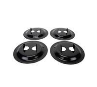 Camco Lot de 4 Coussinets de Base de cric de stabilisation Robustes pour Camping-Car | Offre Une Plus Grande stabilité du cric | Fabriqué en Acier Durable avec revêtement en Poudre Noire | 57883
