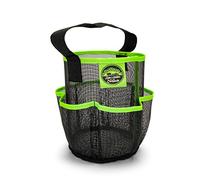 Camco Mesh Shower Caddy Organizer Tote with Pockets and Carry Handle, Dries Quick, Perfect for Dorms, Gym, Camping, the Beach and Travel, Organize Bathroom Toiletries and Products- Black (51997)